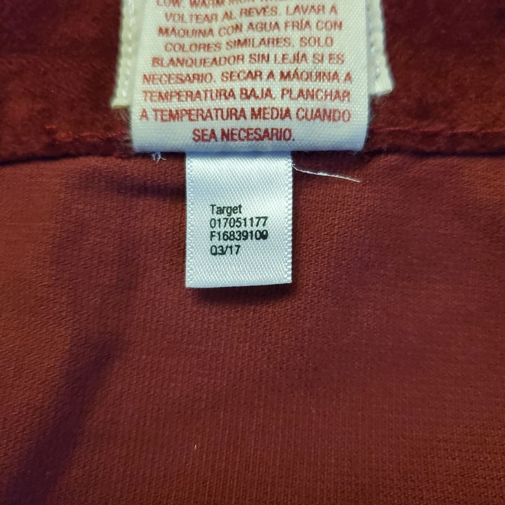 Mossimo Supply Co. Faux Suede Studded Mini Skirt Burgundy Women's Plus Size 18 - Picture 6 of 9
